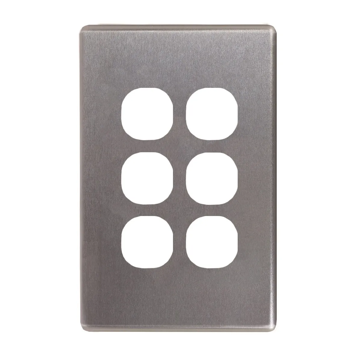 Flat Cat Switch Plate Vertical (6 Gang)