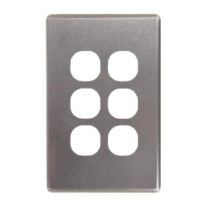 Flat Cat Switch Plate Vertical (6 Gang)