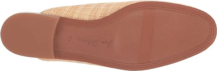 Flat Mules Almond Slip High-tech On Trustworthy transactions Beige Embellished Sam Toe Linnie Heeled Edelman