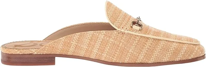 Flat Mules Almond Slip High-tech On Trustworthy transactions Beige Embellished Sam Toe Linnie Heeled Edelman