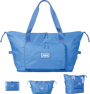 Foldable Travel Tote Bag for Women - 40L Weekender Bag with Multiple Pockets - Carry On Personal Item Travel Bag