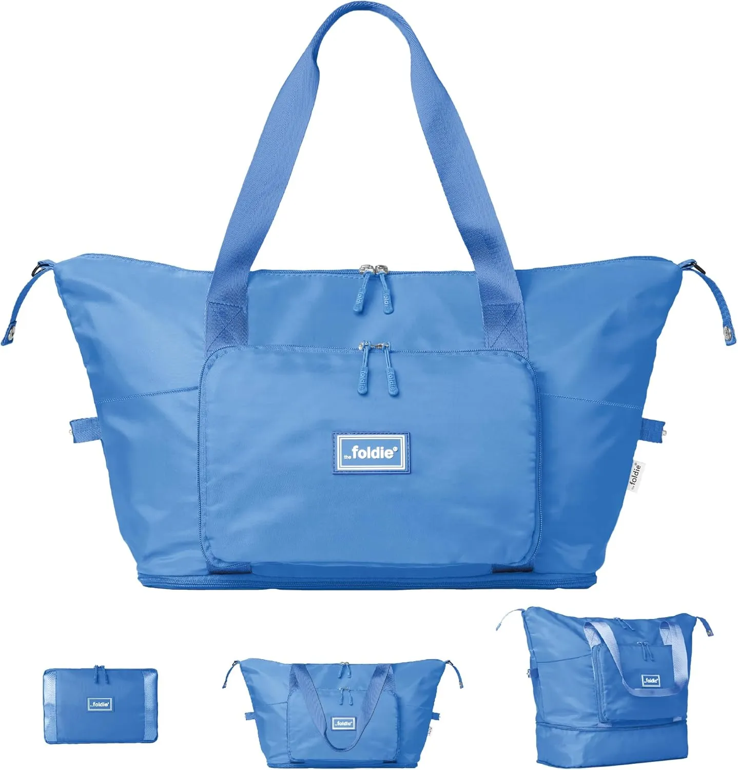 Foldable Travel Tote Bag for Women - 40L Weekender Bag with Multiple Pockets - Carry On Personal Item Travel Bag