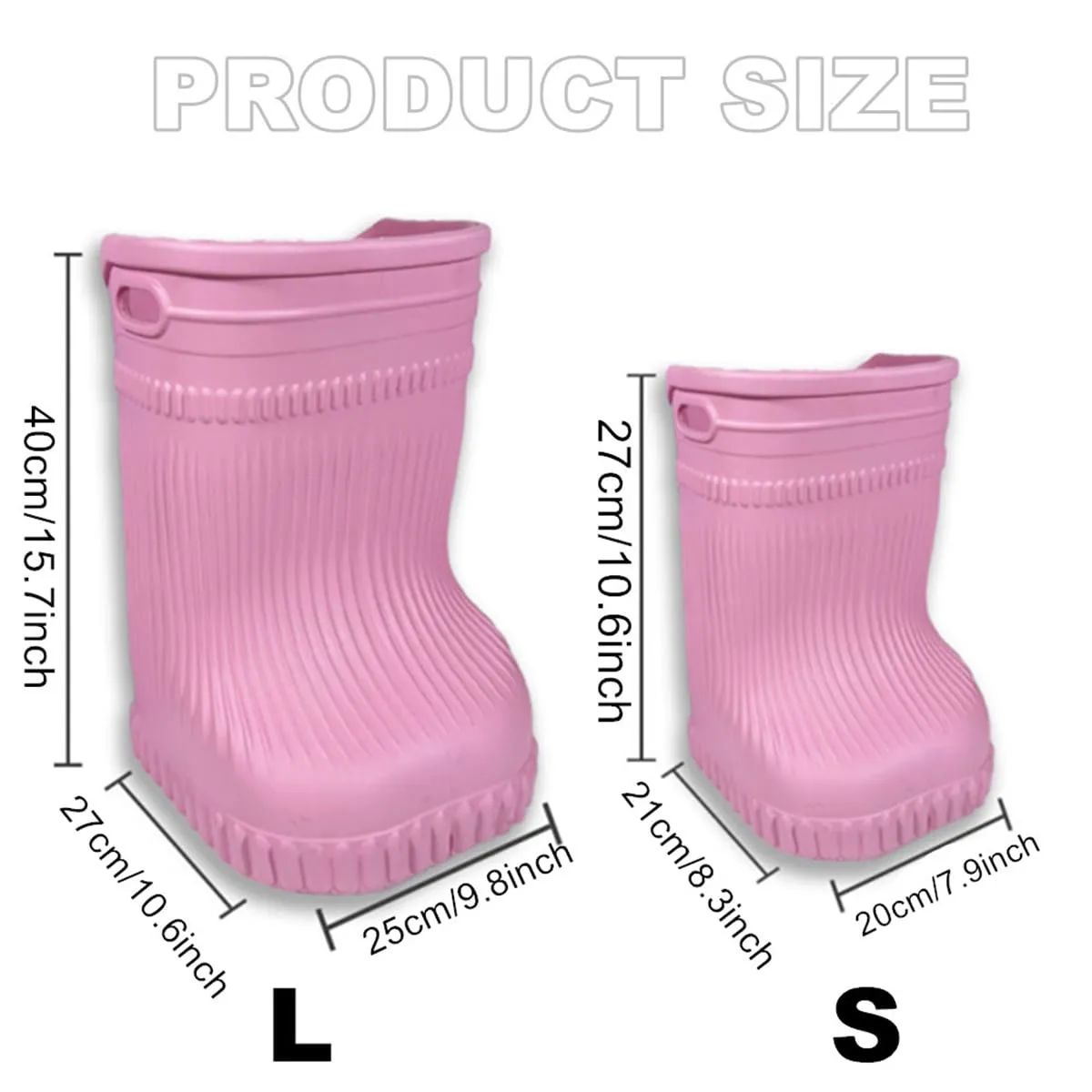 Foot Spa Bath,Boot Shaped with Massage Bumps & Calf Soaking for Relaxation, Pain Relief and Improved Circulation (Purple,S)