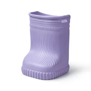 Foot Spa Bath,Boot Shaped with Massage Bumps & Calf Soaking for Relaxation, Pain Relief and Improved Circulation (Purple,S)