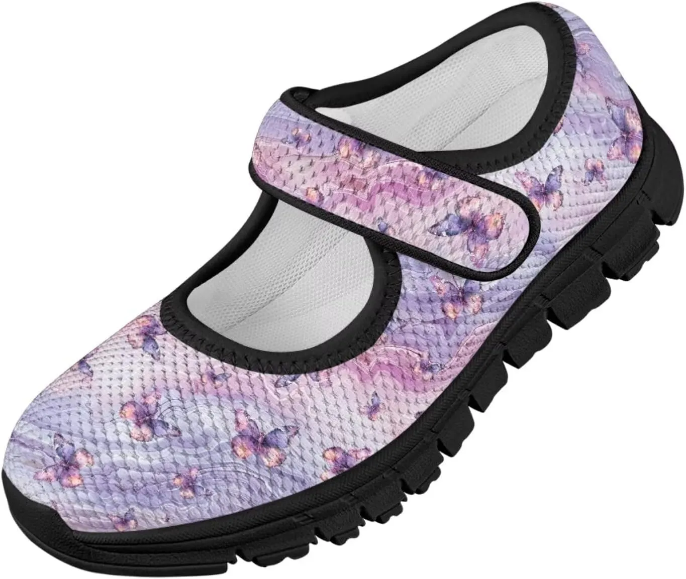 Forchrinse Pink Boston Terrier Floral Print Girls Dress Shoes Mary Jane Flats Pink for Kids and Toddler Size 11-2.5 School Uniform Sneakers Lightweight Walking Shoes