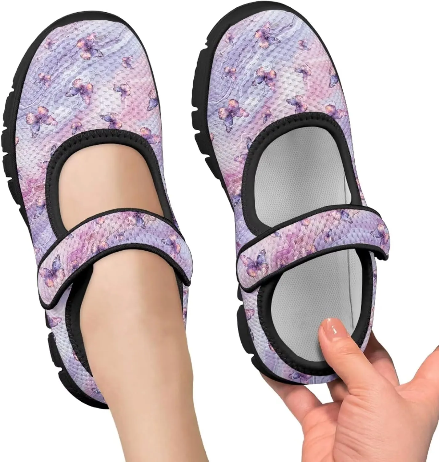 Forchrinse Pink Boston Terrier Floral Print Girls Dress Shoes Mary Jane Flats Pink for Kids and Toddler Size 11-2.5 School Uniform Sneakers Lightweight Walking Shoes