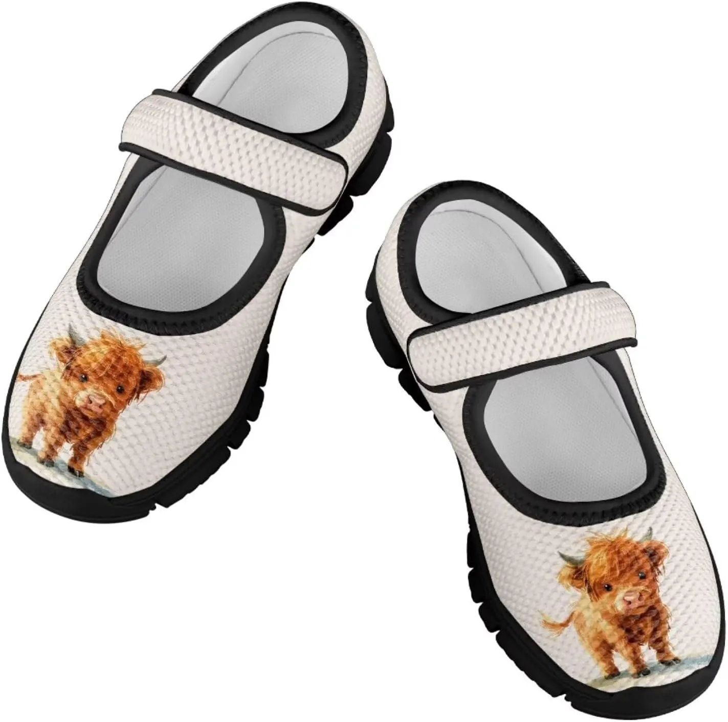 Forchrinse Sunflower Otter Pattern Toddlers Girls Dress Shoes Floral Mary Jane Flats Party School Uniform Shoes Lightweight Flats Sneakers for Kids,Size 11-2.5