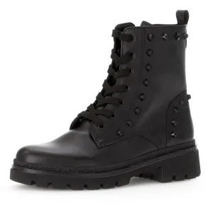 Gabor Black Leather Biker Boot 52.746 Gegner