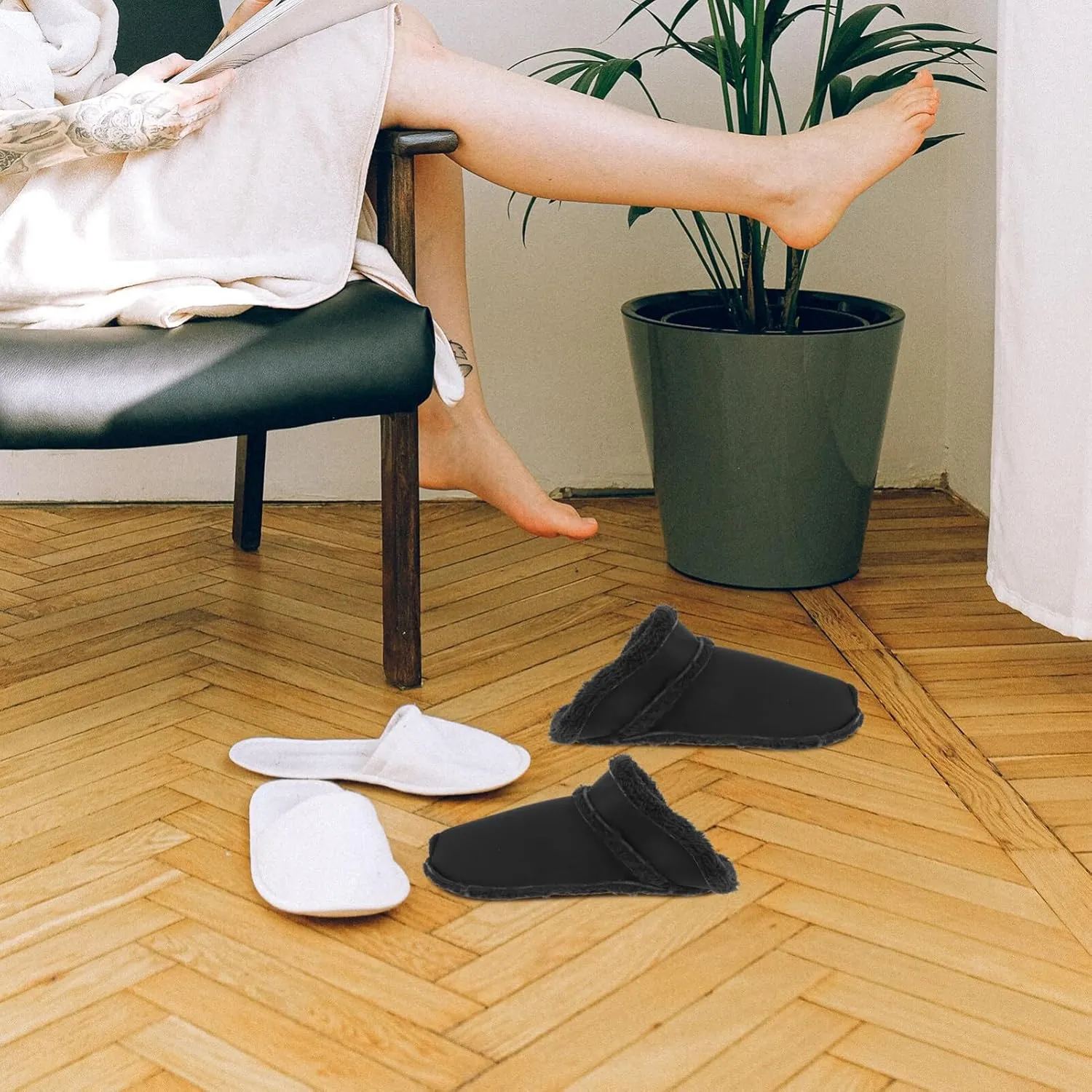 Gatuida Clog Liner Shoes Warm Liner Clogs Liner 2 Pairs Clogs Liner Winter Removable Warm Thick Arctic Fleece Replacement Cozy Breathable Furry Inner Soles for Shoes Clogs Black 37-38
