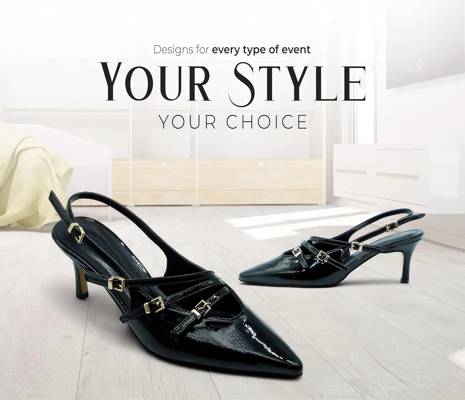 Gemmify Women's Low Heel Sandals – Elegant Silver Dress Shoes with Comfortable Platform – Stylish Heels for Office, Events, and Special Occasions