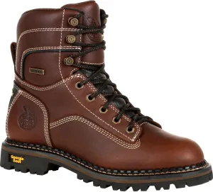 Georgia Boot AMP LT Logger Women's Waterproof Low Heel Logger Boot Size 9.5(W)