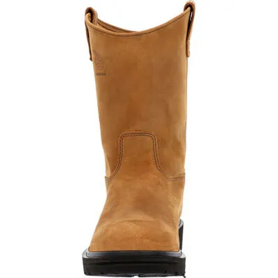 GEORGIA BOOT FARM AND RANCH PULL ON WORK BOOT - Prairie Chestnut