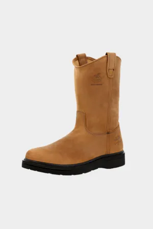 GEORGIA BOOT FARM AND RANCH PULL ON WORK BOOT - Prairie Chestnut