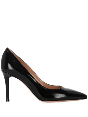 Gianvito Rossi Gianvito 85 Svart patentläderpumpar