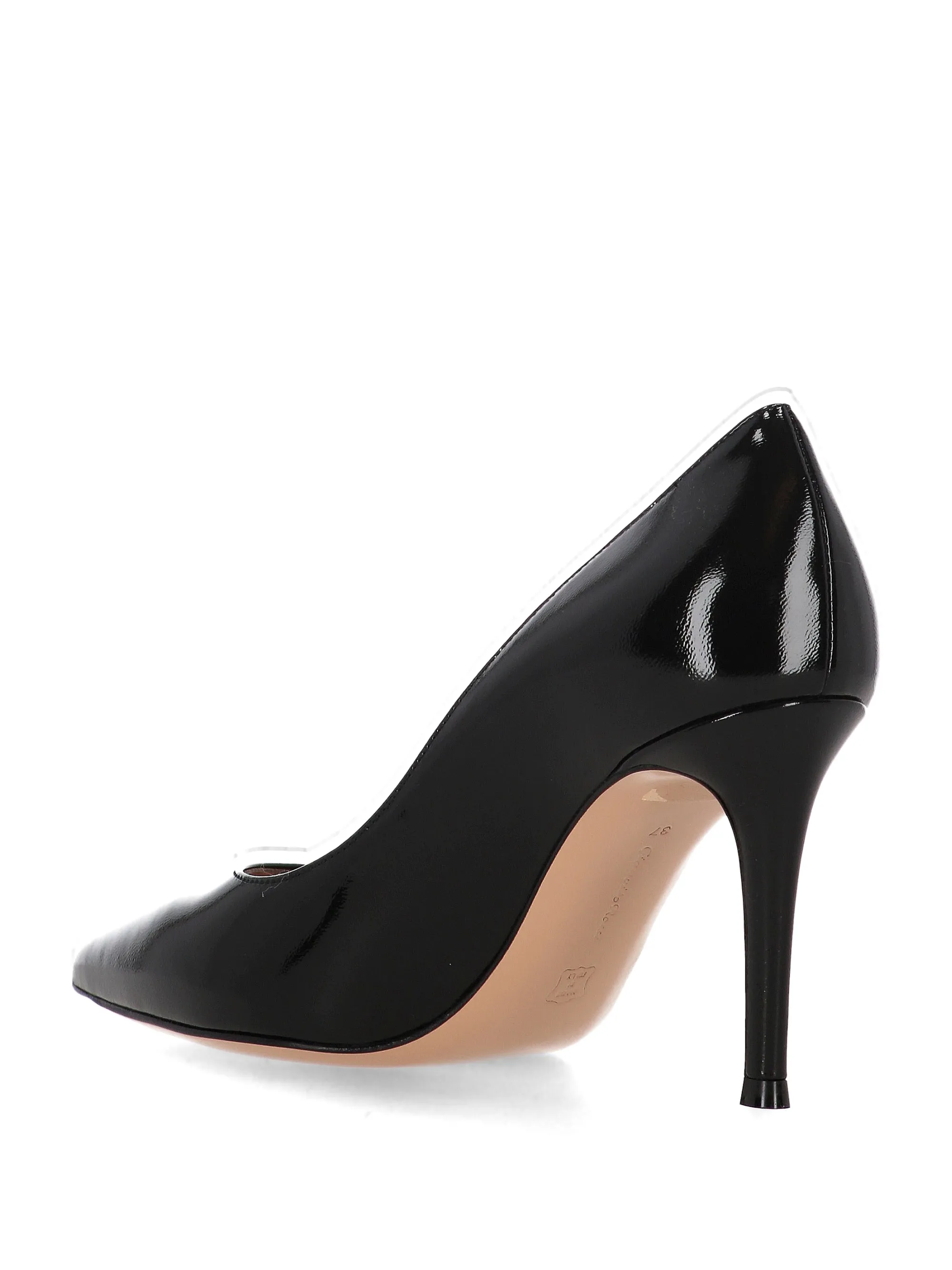 Gianvito Rossi Gianvito 85 Svart patentläderpumpar