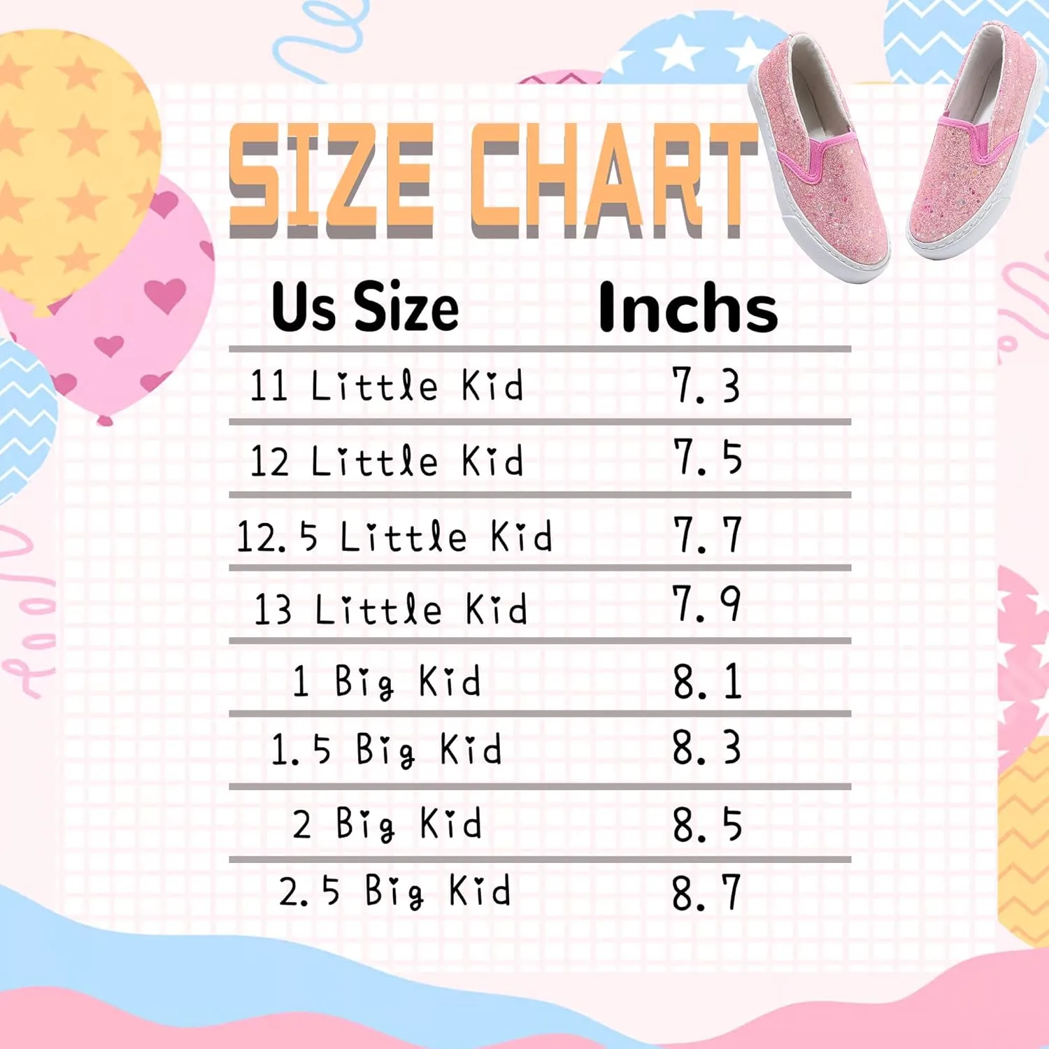 Girls Sparkle Slip-on Shoes Toddlers Canvas Sneakers Light Weight Comfortable Causal Running Shoes Skin-Friendly
