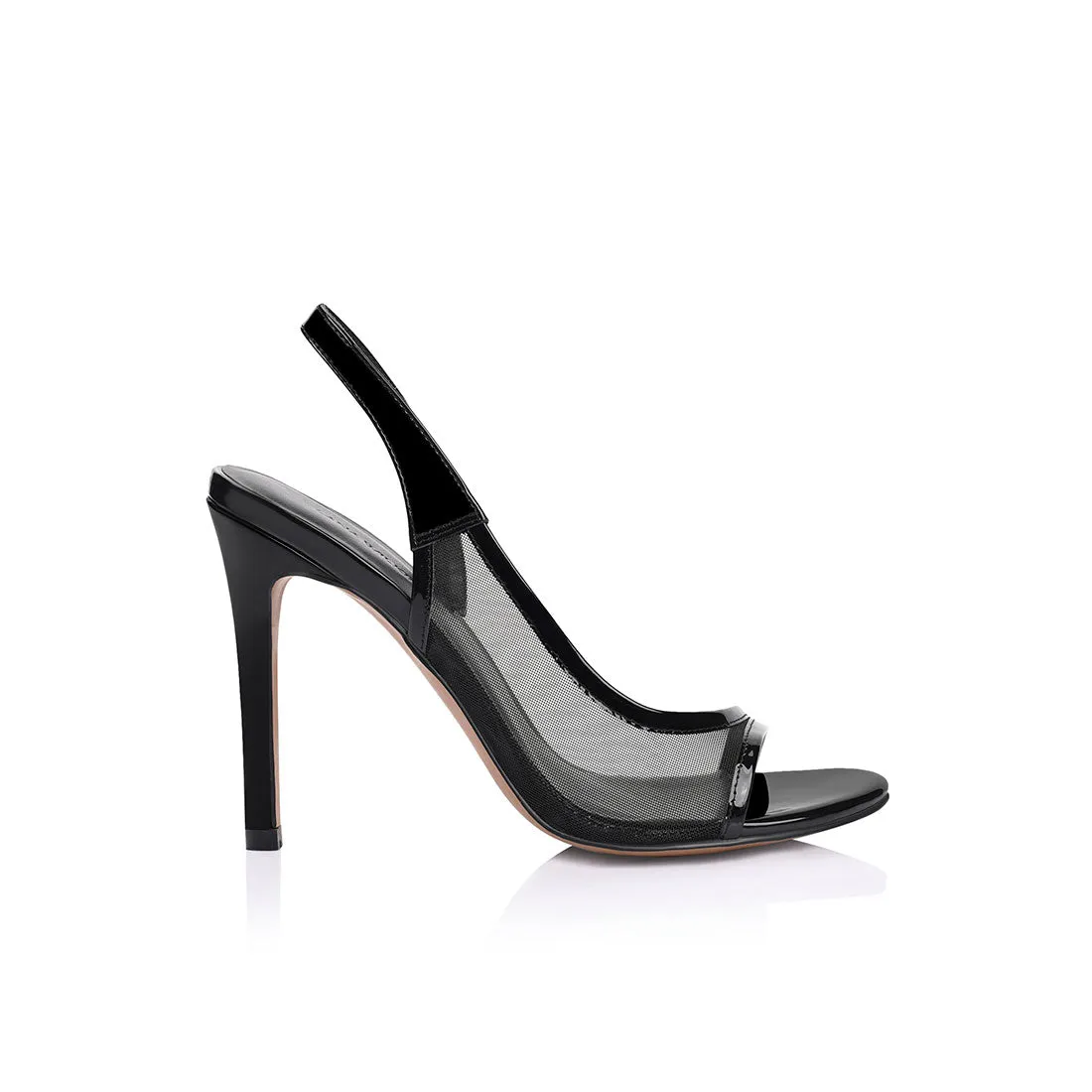 Giselle Heel Black Mesh