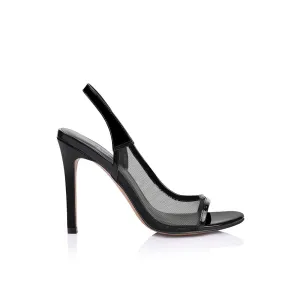 Giselle Heel Black Mesh
