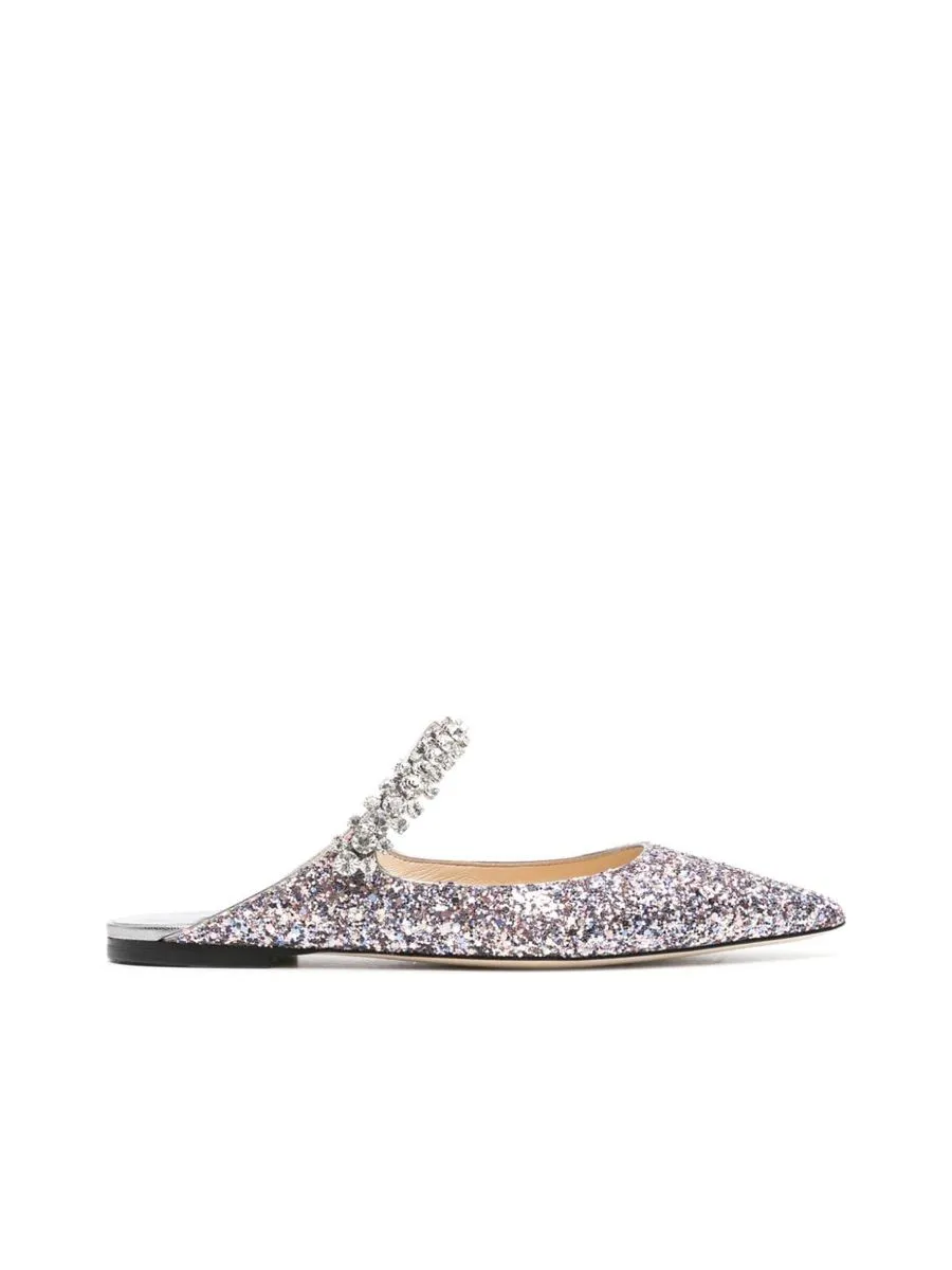 Glitterembellished Flat Shoes
