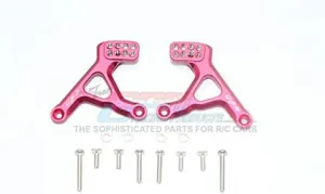 GPM For Traxxas TRX-4 Defender/TRX-4 Tactical Unit Upgrade Parts Aluminum Rear Adjustable Shock Tower - 2Pc Set Red