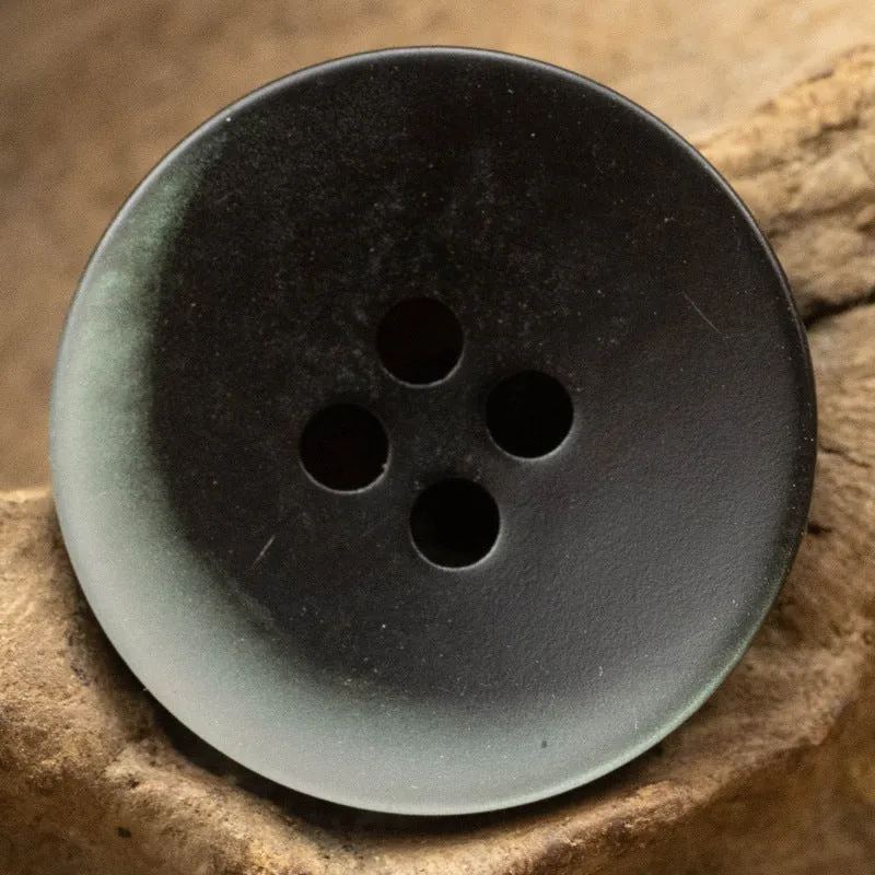 Gradient Dark Blue Crescent Pattern Flat Resin Buttons for Knitwear 30pcs