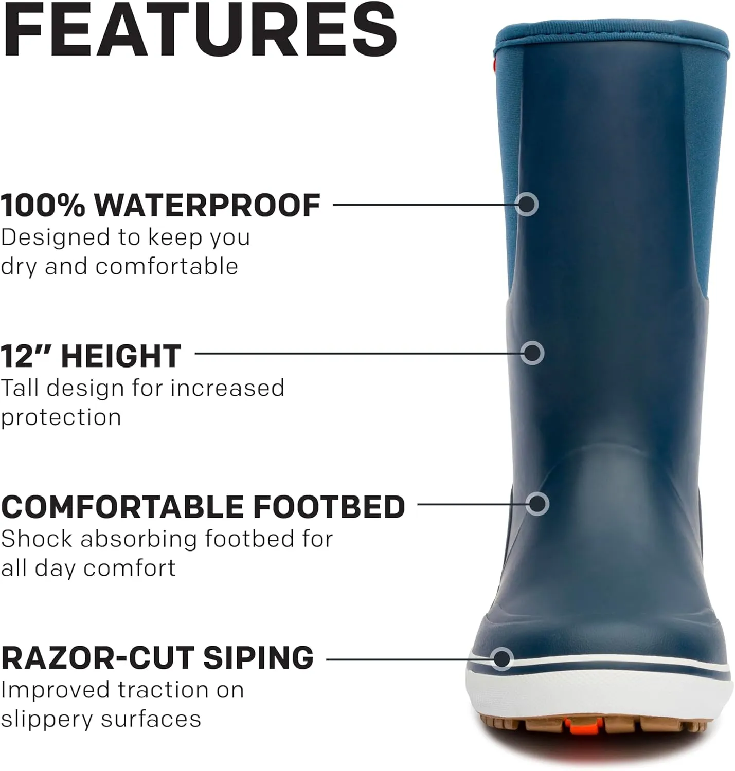 Grundéns Men’s 12” Deck Boot | Durable, Waterproof
