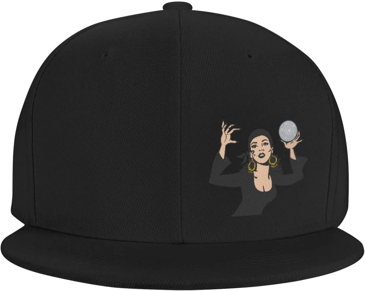 Gypsy Fortune Teller Snapback Hats for Men Women Baseball Cap Flat Bill Brim Hat