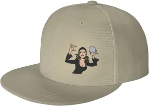 Gypsy Fortune Teller Snapback Hats for Men Women Baseball Cap Flat Bill Brim Hat