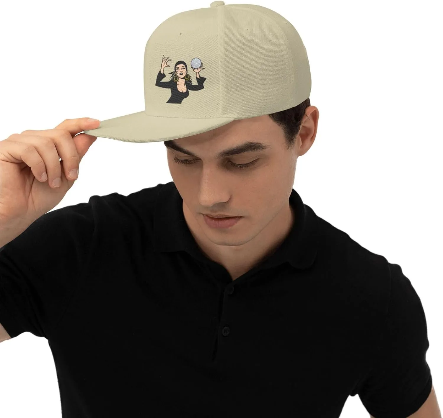 Gypsy Fortune Teller Snapback Hats for Men Women Baseball Cap Flat Bill Brim Hat