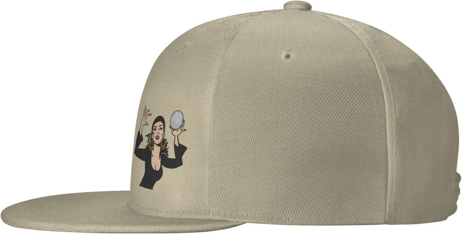 Gypsy Fortune Teller Snapback Hats for Men Women Baseball Cap Flat Bill Brim Hat