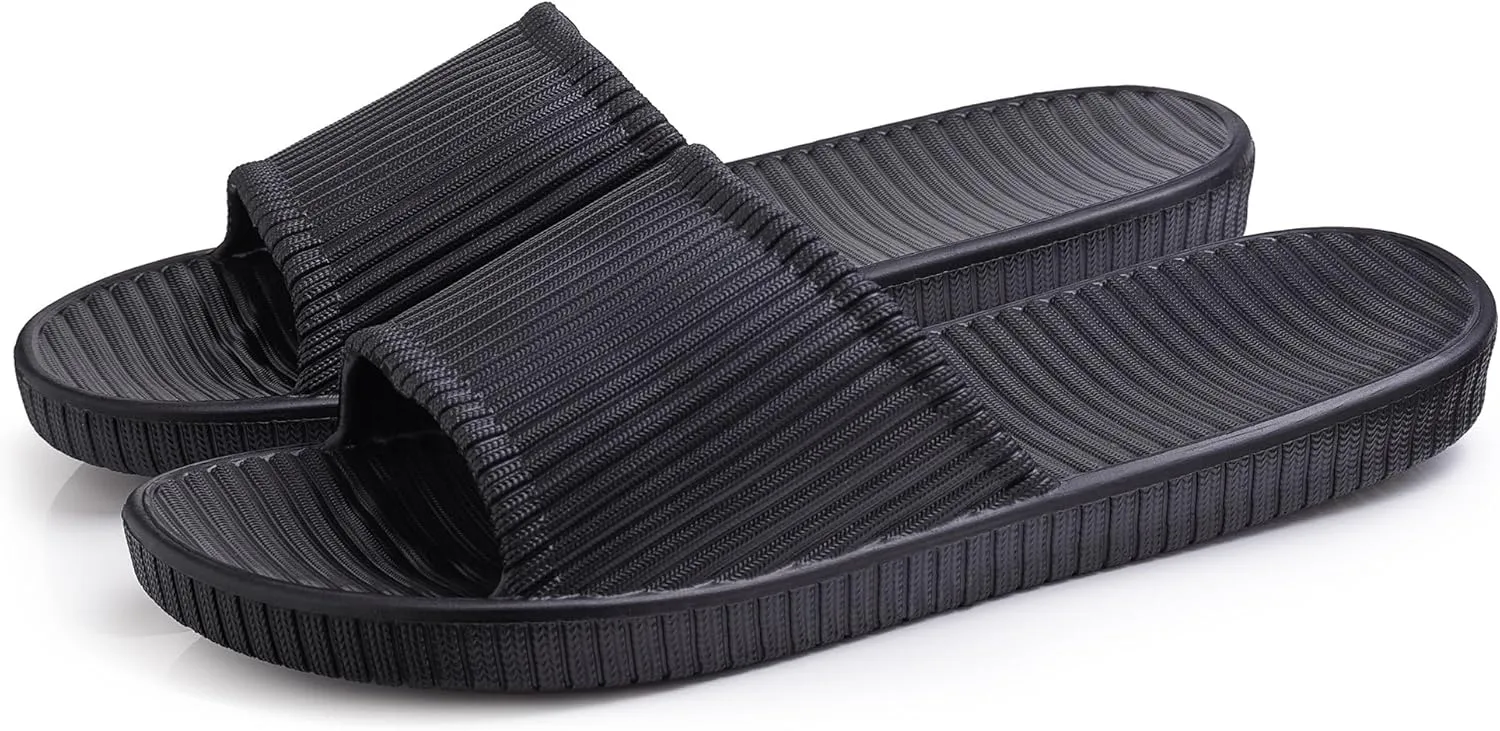 Happy Lily Shower Shoes, Women & Men’s Shower Slippers, Slides Sandals Pool Slides House Slippers Non-Slip Indoor Bathroom Shoes Beach Sandals