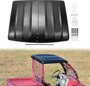 Hard Roof Top Compatible with 2005-2024 Kawasaki Mule 600 610 SX 4X4 UTV Top Replace for KAF600-005B Black