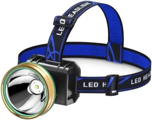 Headlight Strong Light Charging Head-Mounted Miner's Lamp Induction Night Fishing to Catch The Sea Outdoor Yellow Light to Hit The EEL