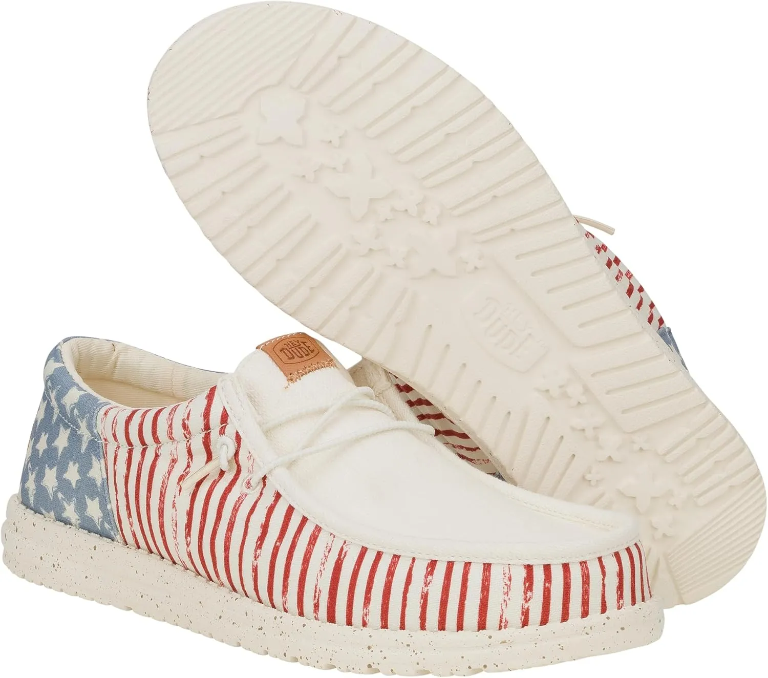 Hey Dude Men's Wally Funk Americana | Men's Shoes | Men Slip-on Loafers | Comfortable & Light-Weight