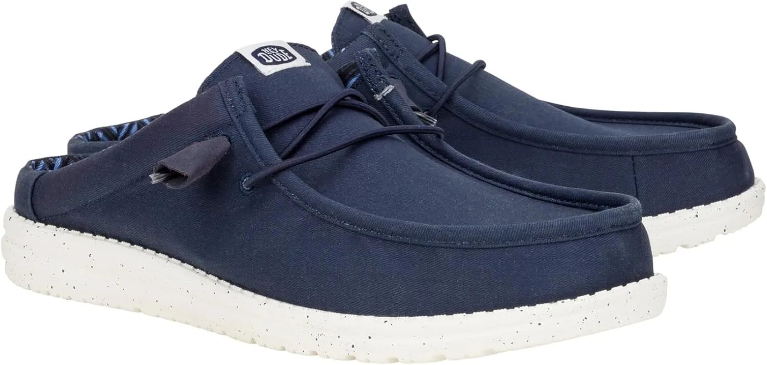 Hey Dude Men's Wally Slip Stretch Canvas | Men's Shoes | Men Slip-on Loafers | Comfortable & Light-Weight