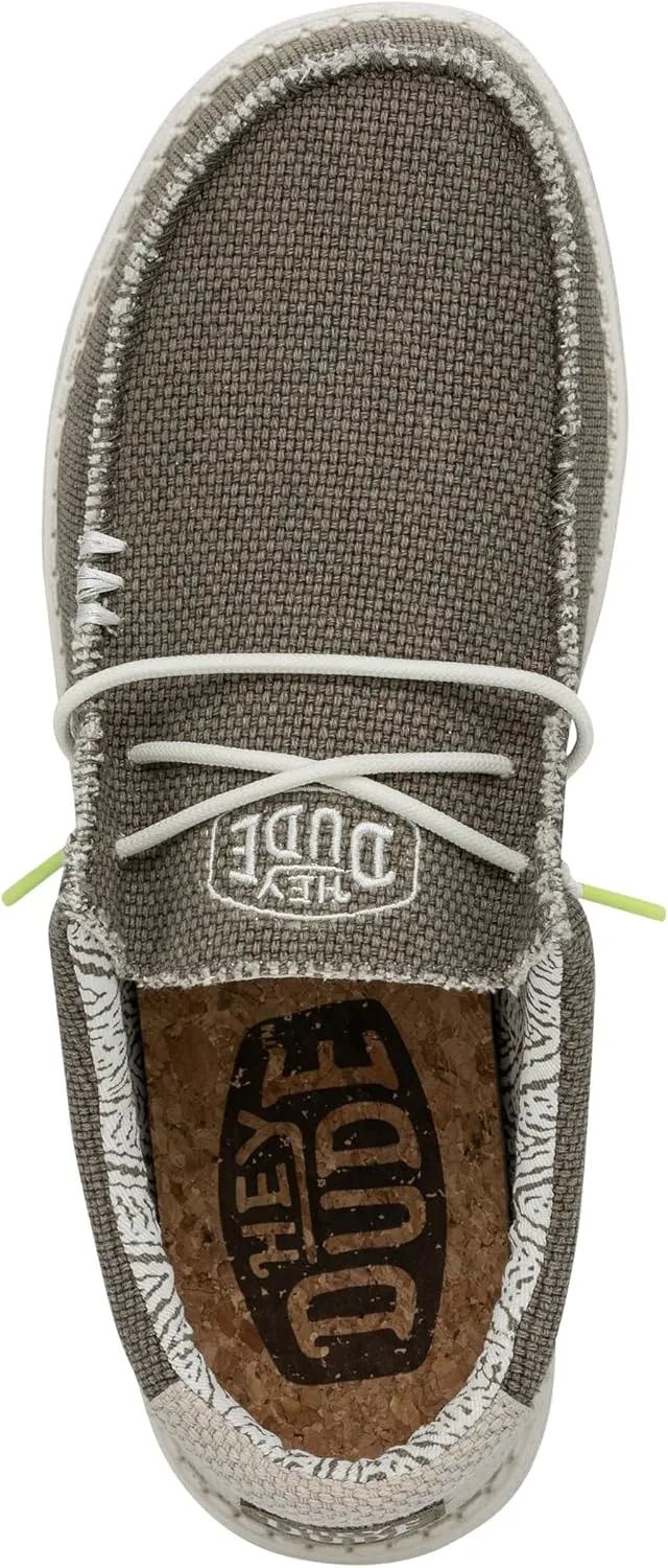 Hey Dude Men's Wally Stitch | Men's Loafers | Men's Slip On Shoes | Comfortable & Light-Weight