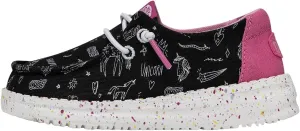 Hey Dude Toddler Wendy Sparkle | Toddler Loafers | Kids Slip on Shoes | Comfortable & Light-Weight