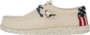 Hey Dude Wally Patriotic, Mens Shoes, Slip-on Loafers, Comfortable & Light-Weight