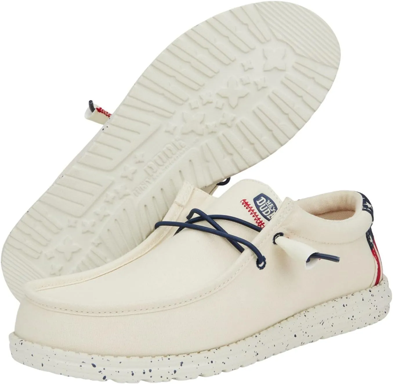 Hey Dude Wally Patriotic, Mens Shoes, Slip-on Loafers, Comfortable & Light-Weight