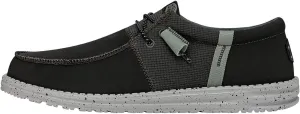 Hey Dude Wally Tri Nylon Trailhead Charcoal Size 4 | Men’s Shoes | Men's Slip-on Loafers | Comfortable & Light-Weight