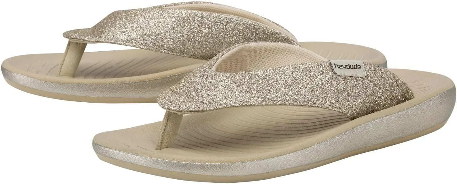 Hey Dude Women's Meg Multiple Colors & Sizes | Women's Footwear | Women's Slip On Sandals | Comfortable & Light-Weight