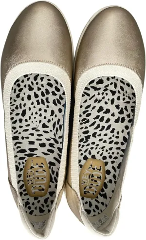Hey Dude Women's Savannah Slip Classic Gold Metallic Size 9 | Women's Shoes | Women Slip-on Shoes | Comfortable & Light-Weight