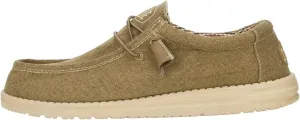 HEYDUDE Men's Wally Canvas, Men’s Shoes, Slip-on Loafers, Comfortable & Light-Weight