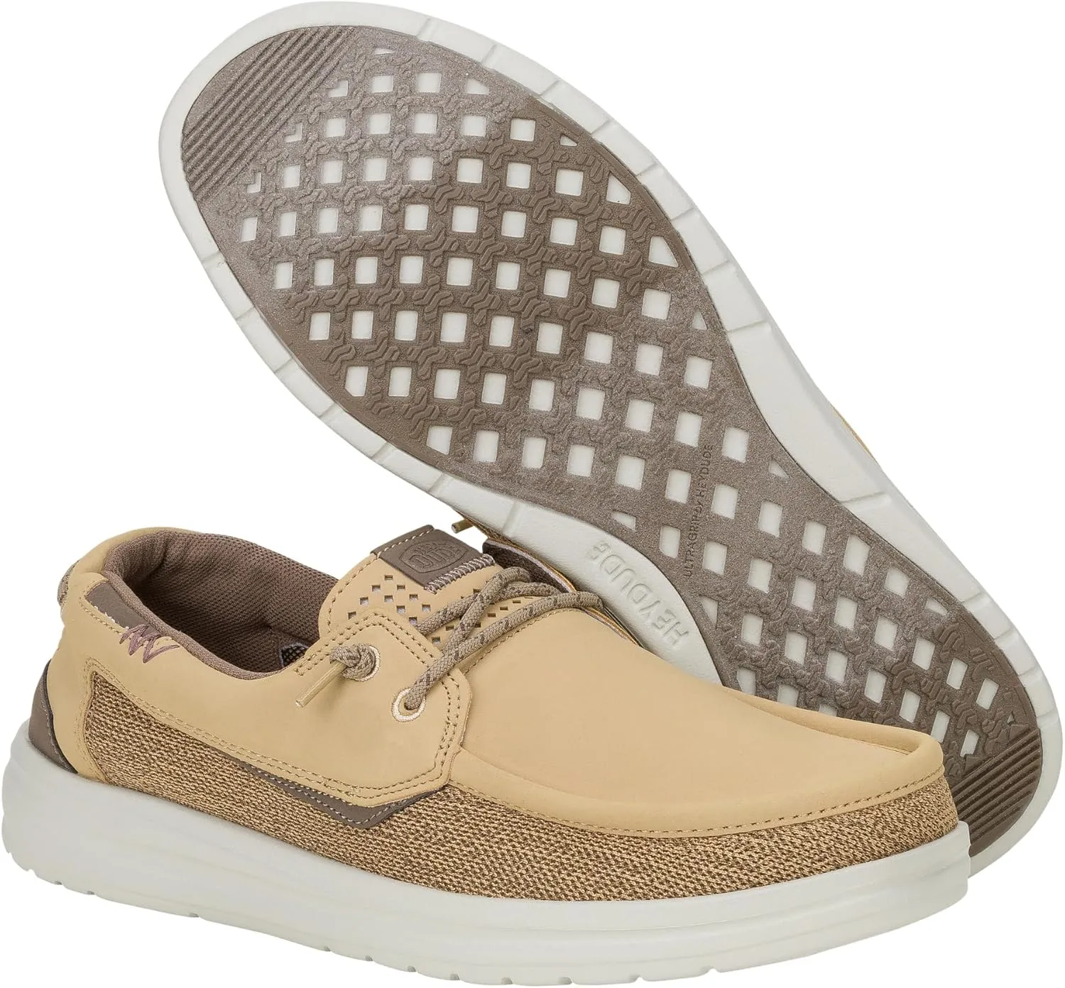 HEYDUDE Welsh Grip Mix, Men’s Shoes, Men's Slip-on Loafers, Comfortable & Light-Weight