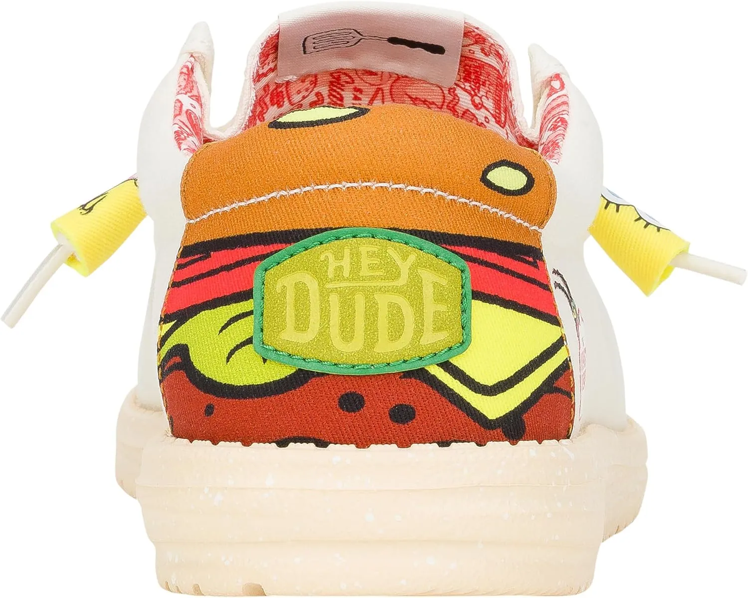 HEYDUDE X Spongebob, Men's Slip-on Loafers, Comfortable & Light-Weight