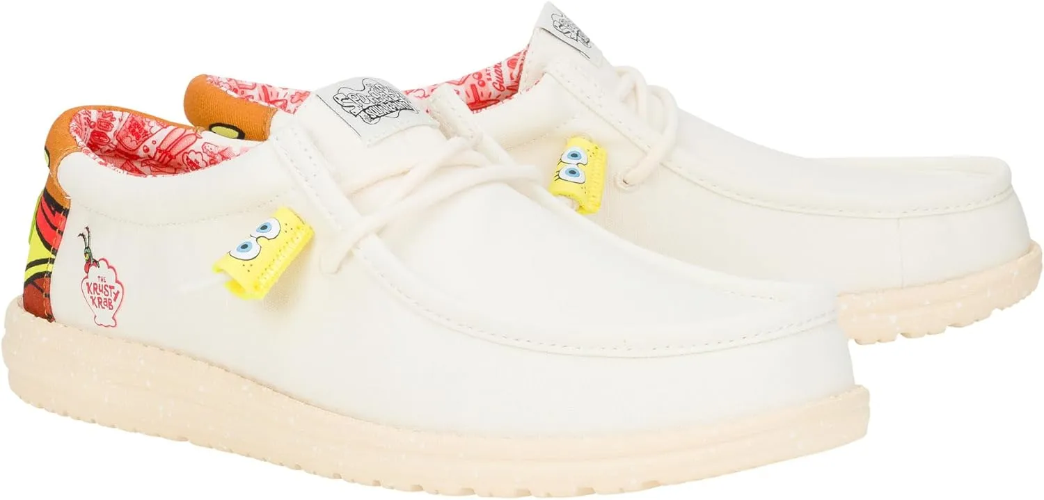 HEYDUDE X Spongebob, Men's Slip-on Loafers, Comfortable & Light-Weight