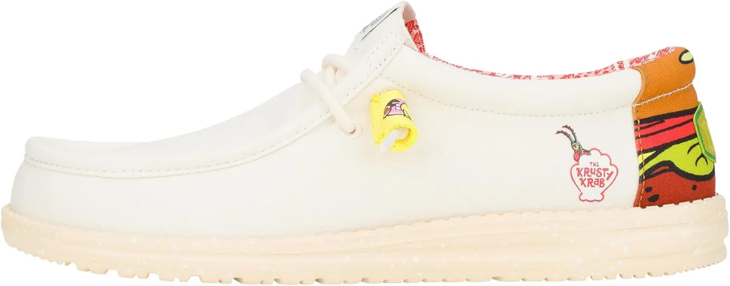 HEYDUDE X Spongebob, Men's Slip-on Loafers, Comfortable & Light-Weight