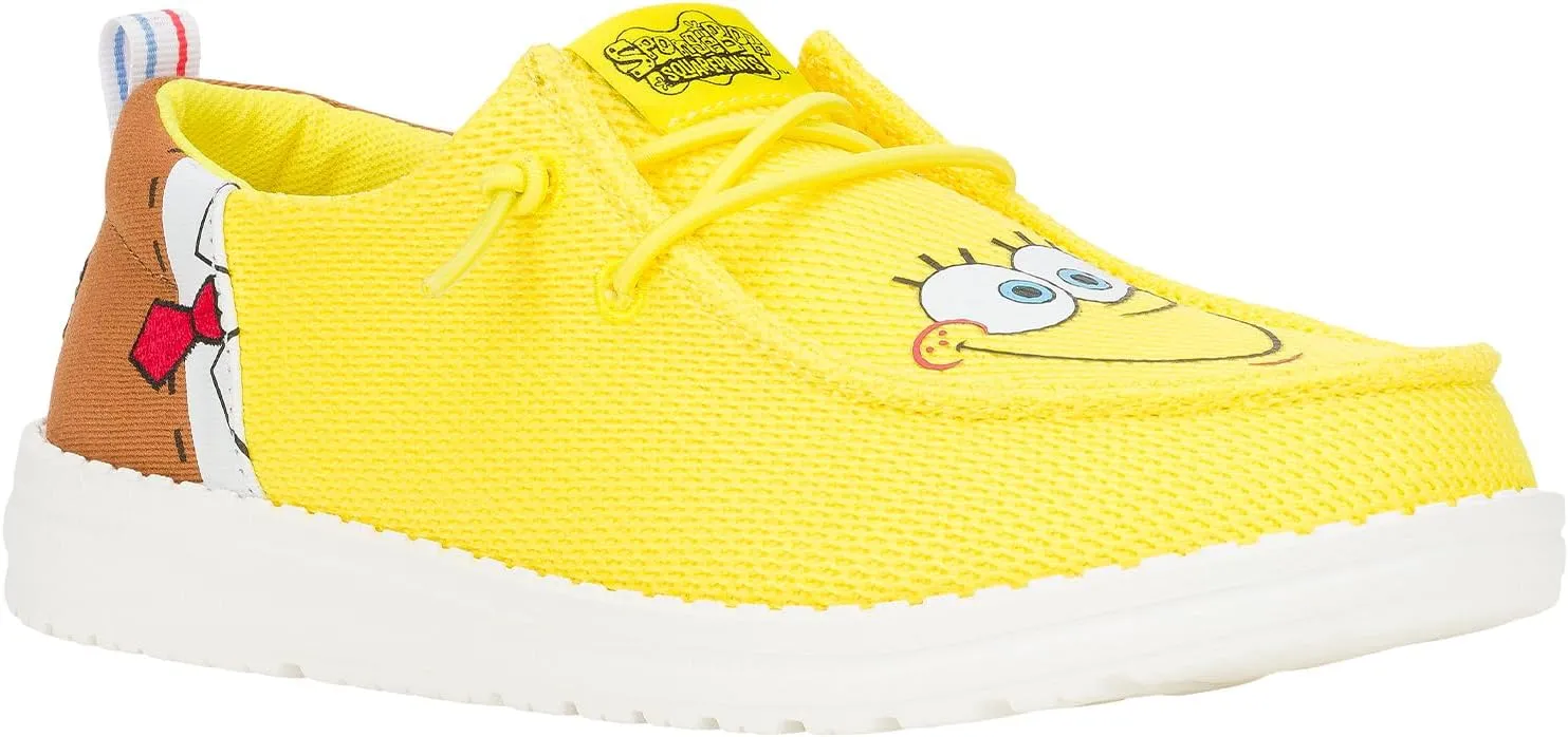 HEYDUDE X Spongebob, Women’s Slip-on Loafers, Comfortable & Light-Weight