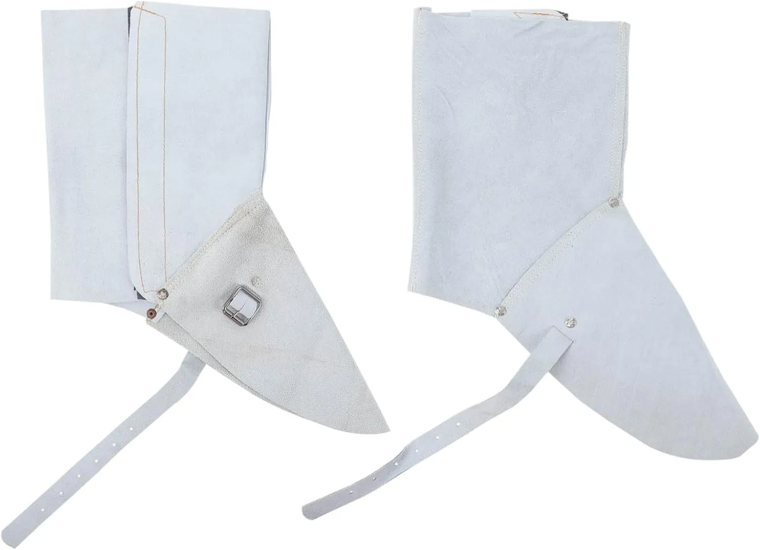 Homoyoyo 1Pair Thickened Cowhide Welding Spats Shoe Covers Durable Scald Protector for Welders Welding Shoes Cover
