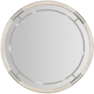Hooker Furniture Modern Mood Round Wood Framed Mirror in Natural